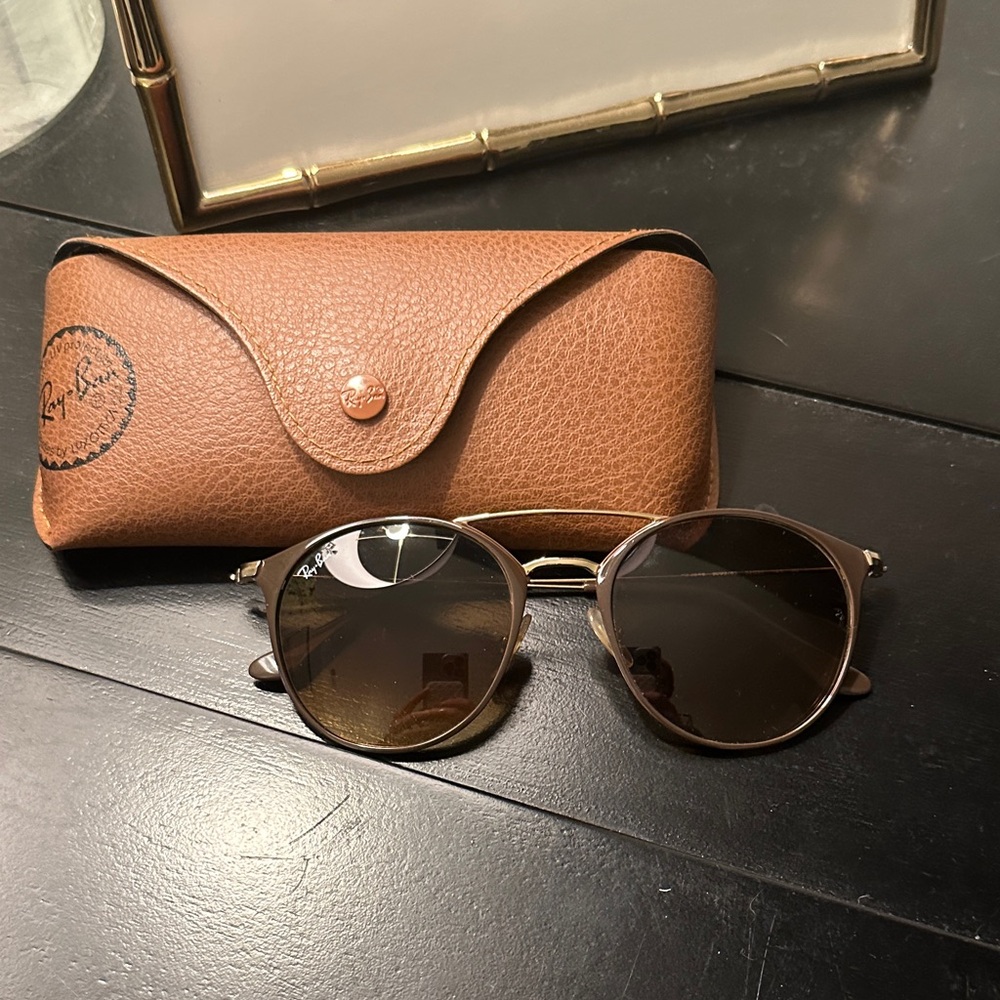 Ray-Ban Tan Sunglasses with Case